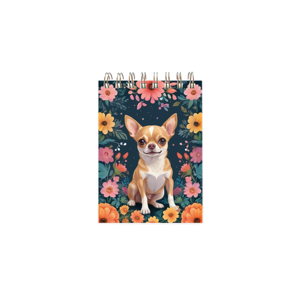 Croquera Floral Chihuahua