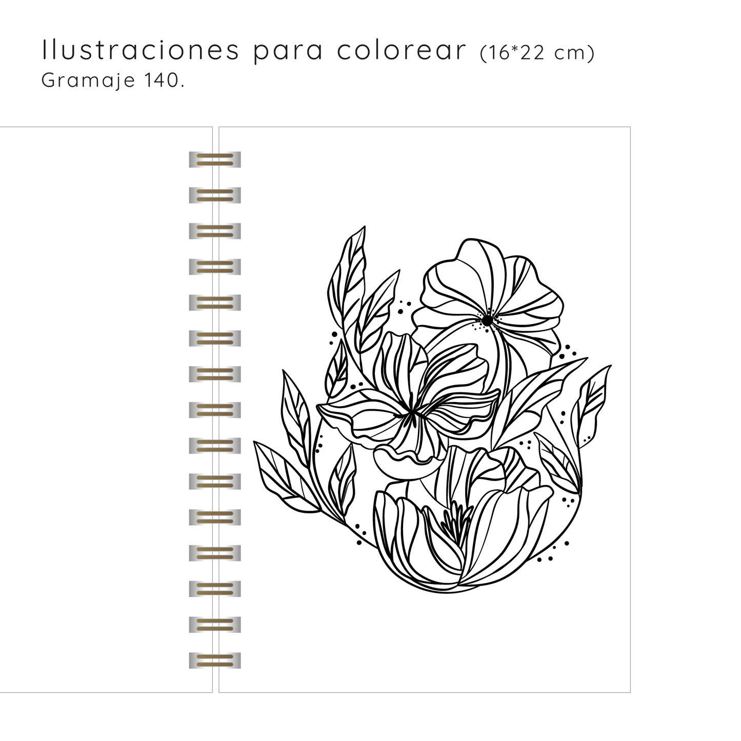 Planner Flores Blue Garden