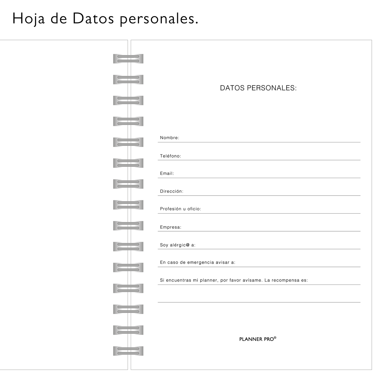 Planner Pro Rojo