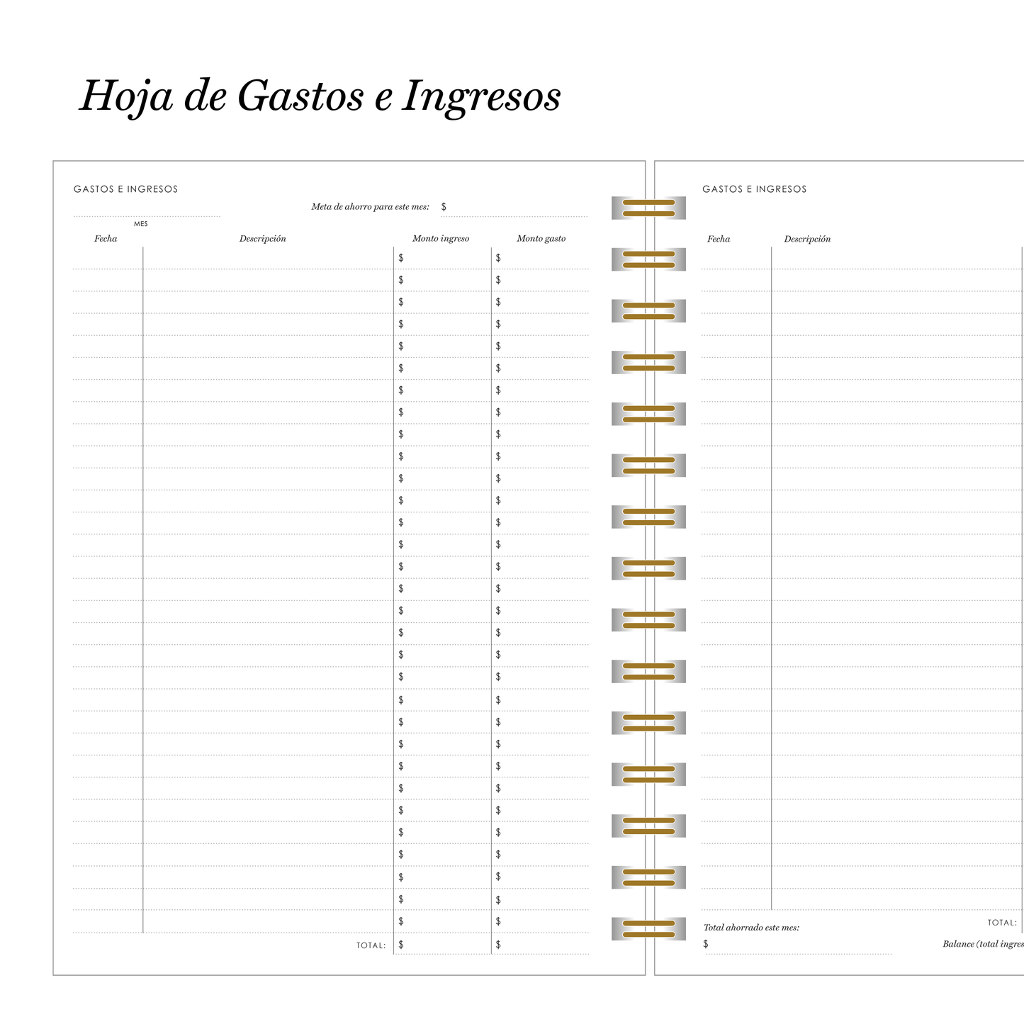 Planner Inspira Black