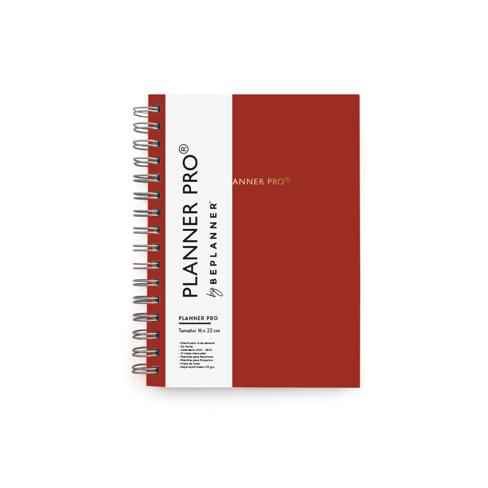 Planner Pro Rojo