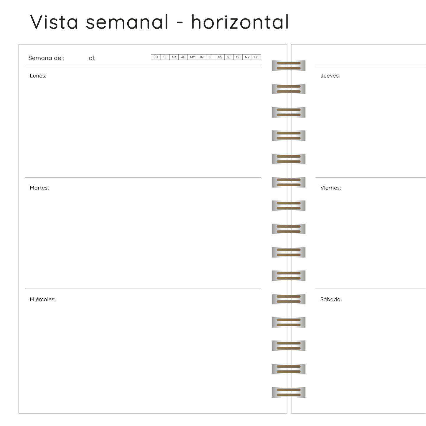 Planner Flores Botánica