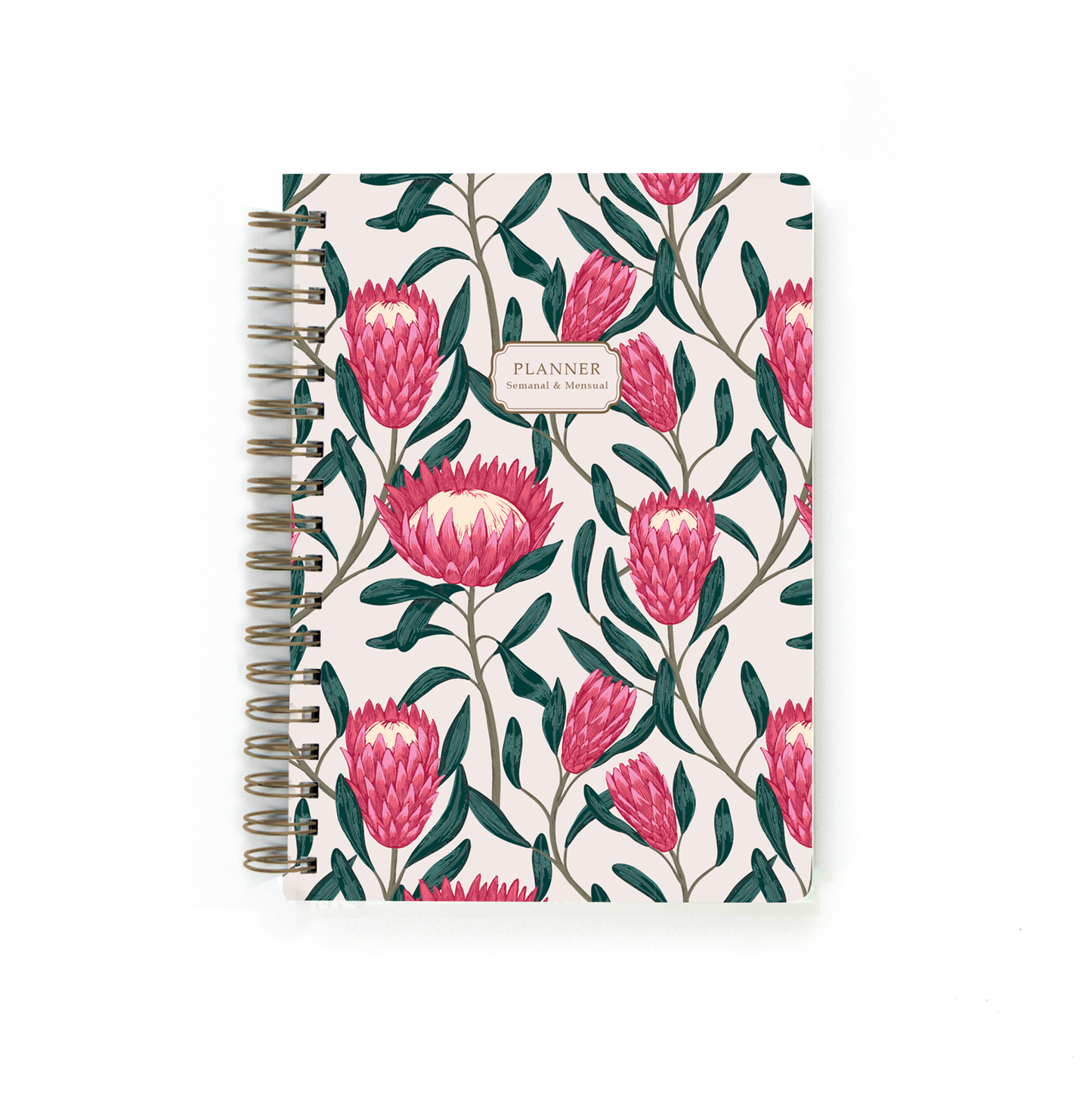 Planner Flores Proteas Pink