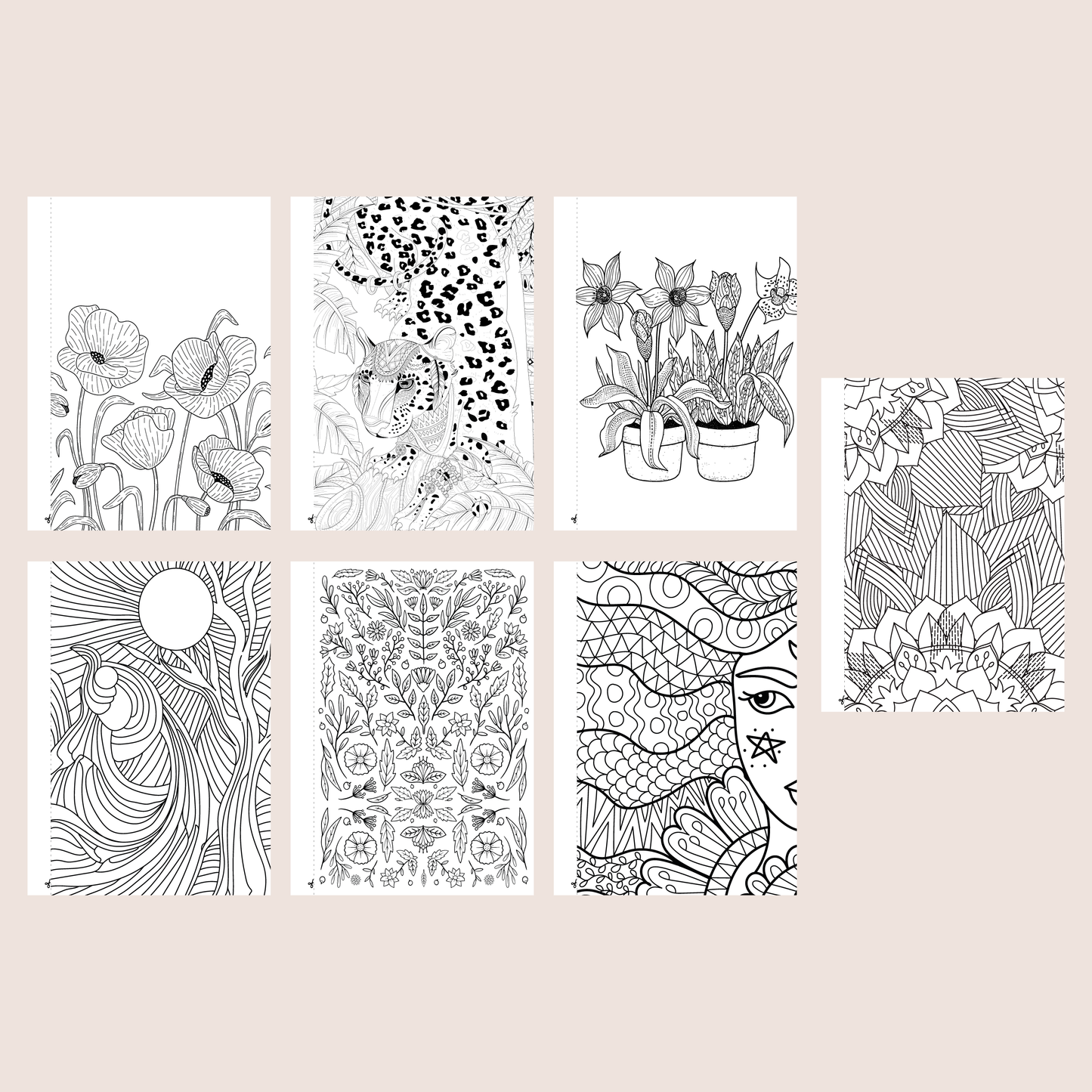 Cuaderno para colorear "Blossom"