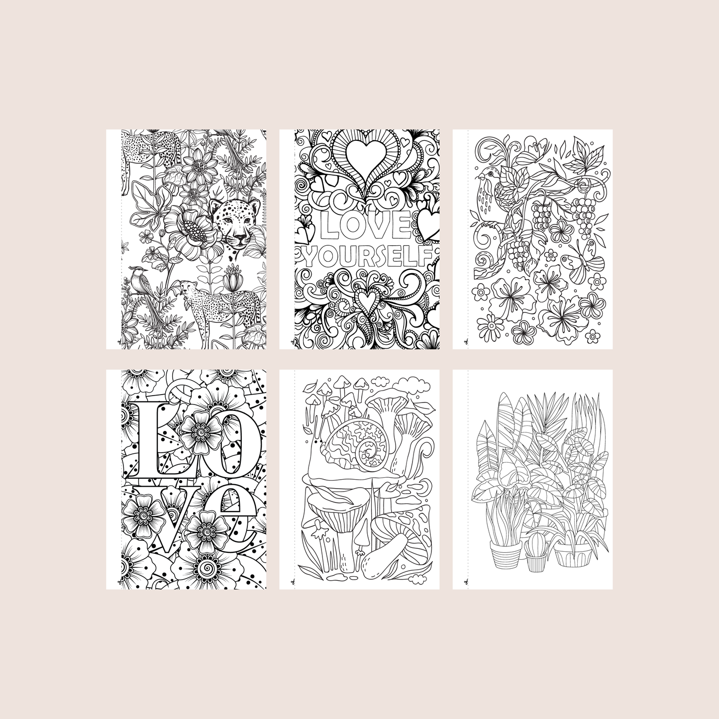 Cuaderno para colorear "Blossom"
