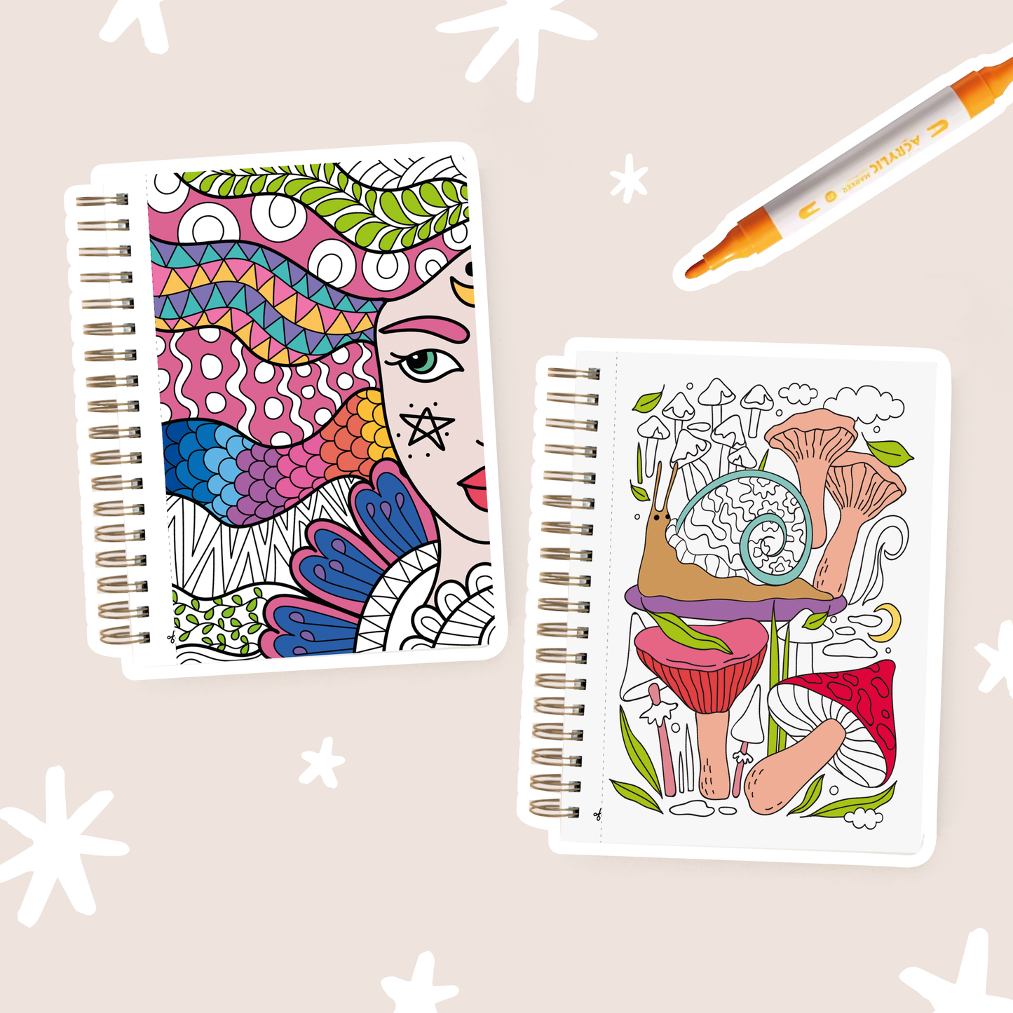 Cuaderno para colorear "Blossom"