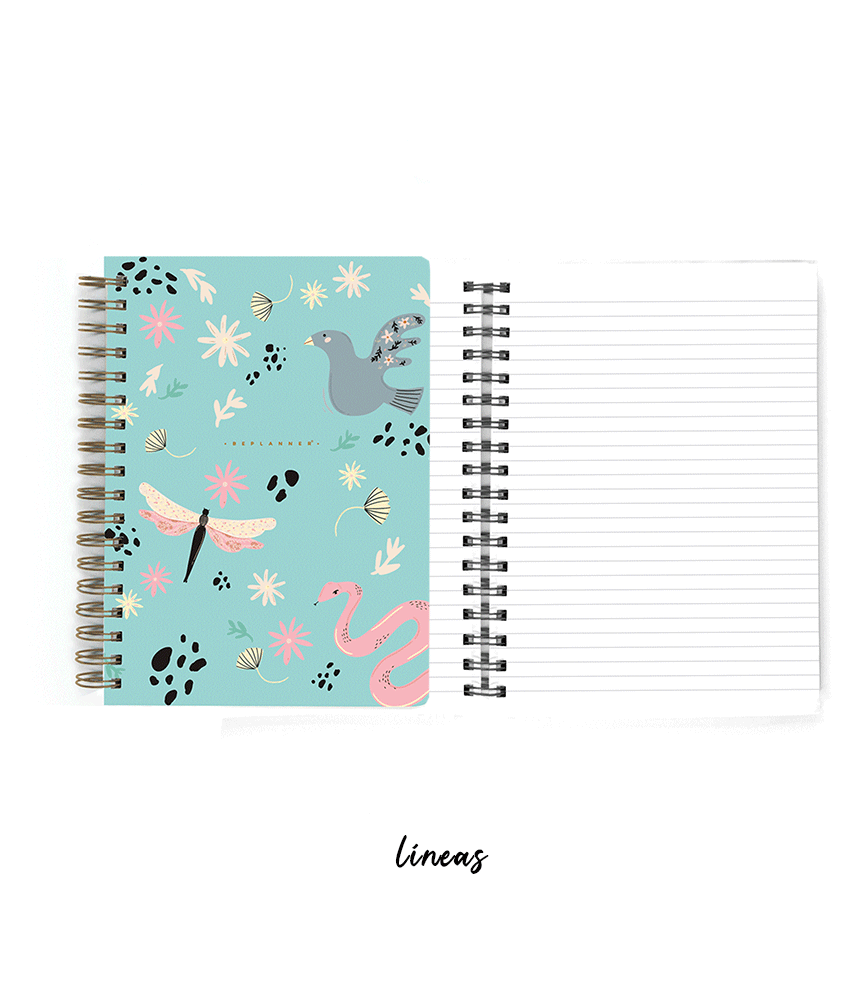 Cuaderno Blue Garden