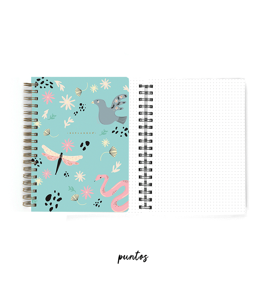 Cuaderno Blue Garden