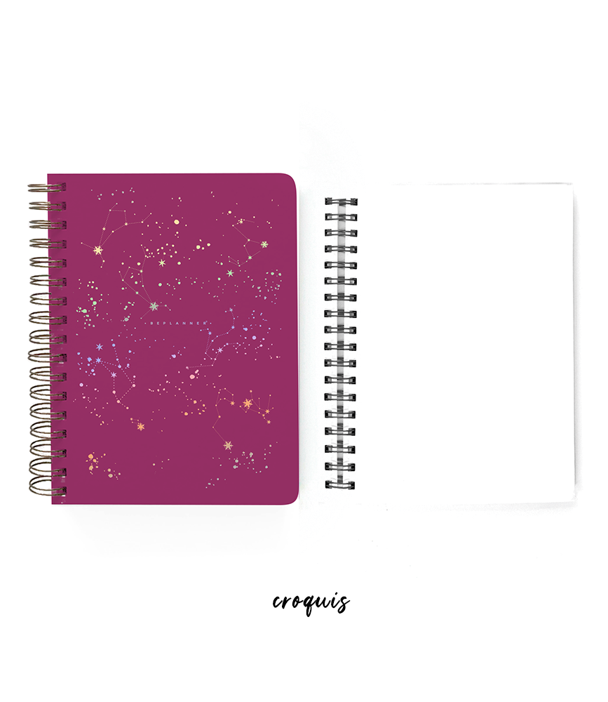 Cuaderno Constelación Morado Holo