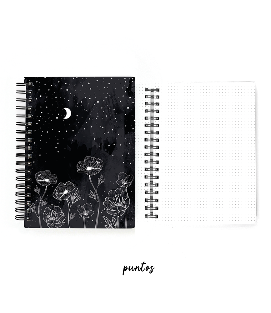 Cuaderno Flores Noche