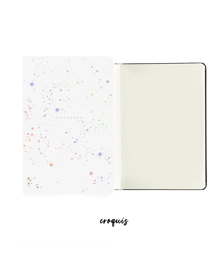 LIBRETA CONSTELACIÓN BLANCA HOLO