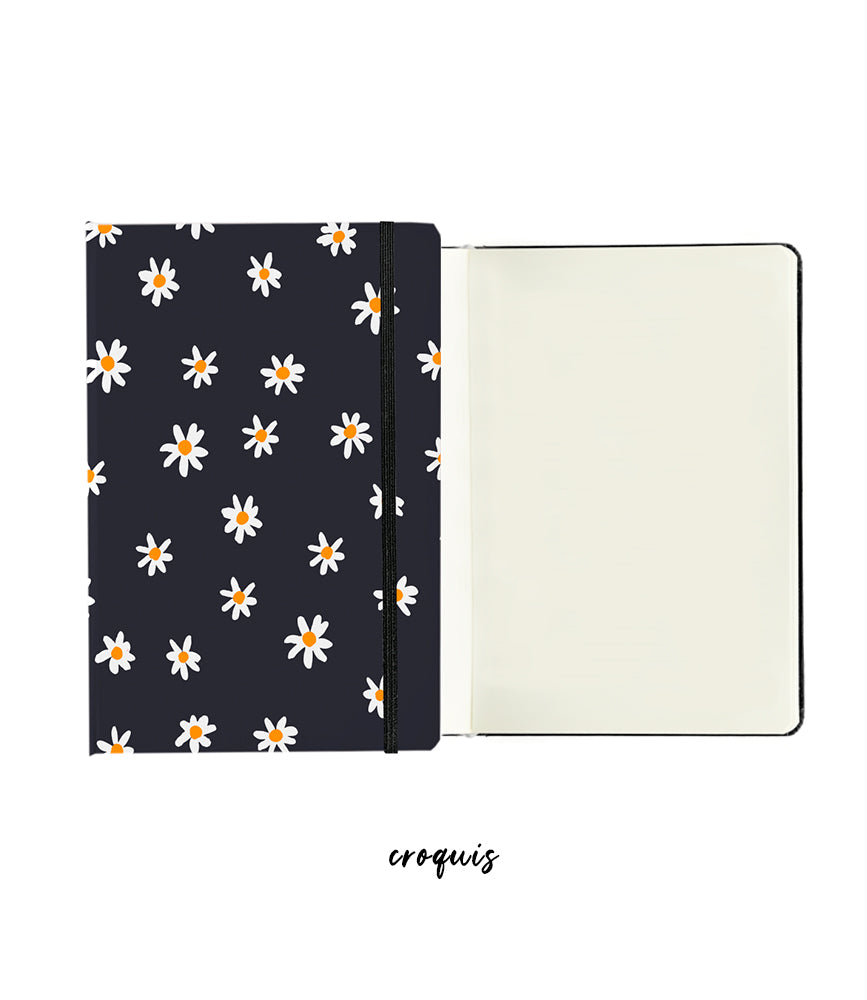 LIBRETA MARGARITAS AZUL