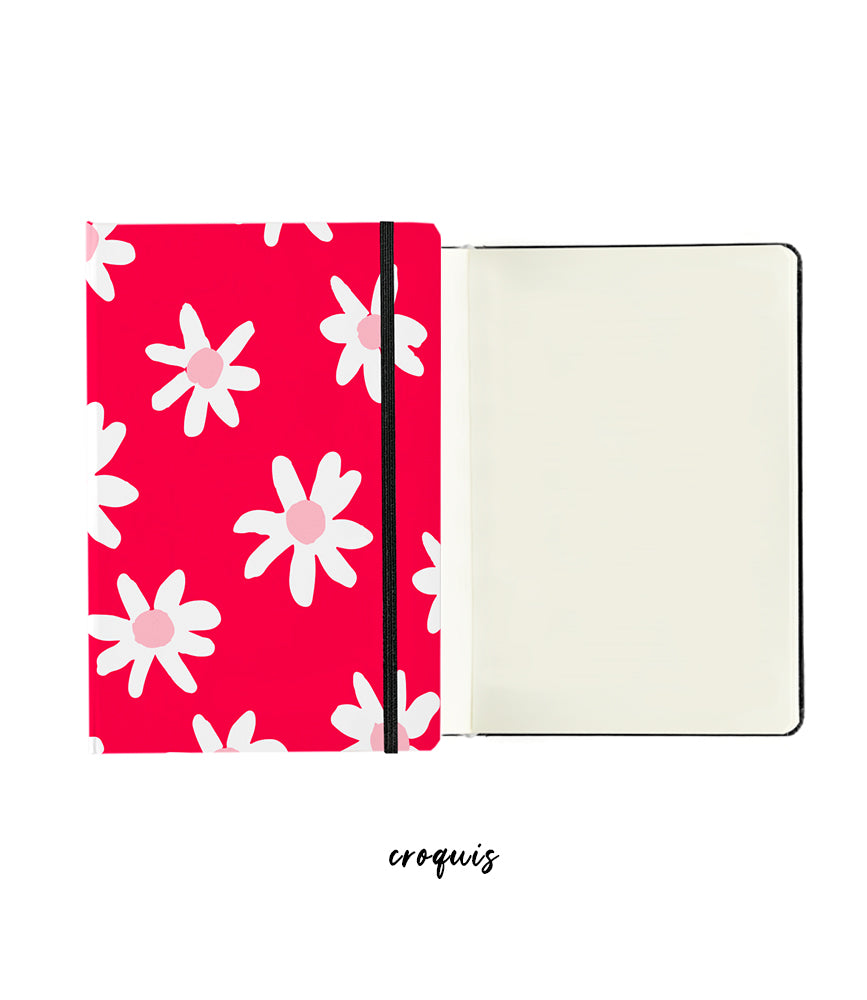 Libreta MARGARITAS ROJA