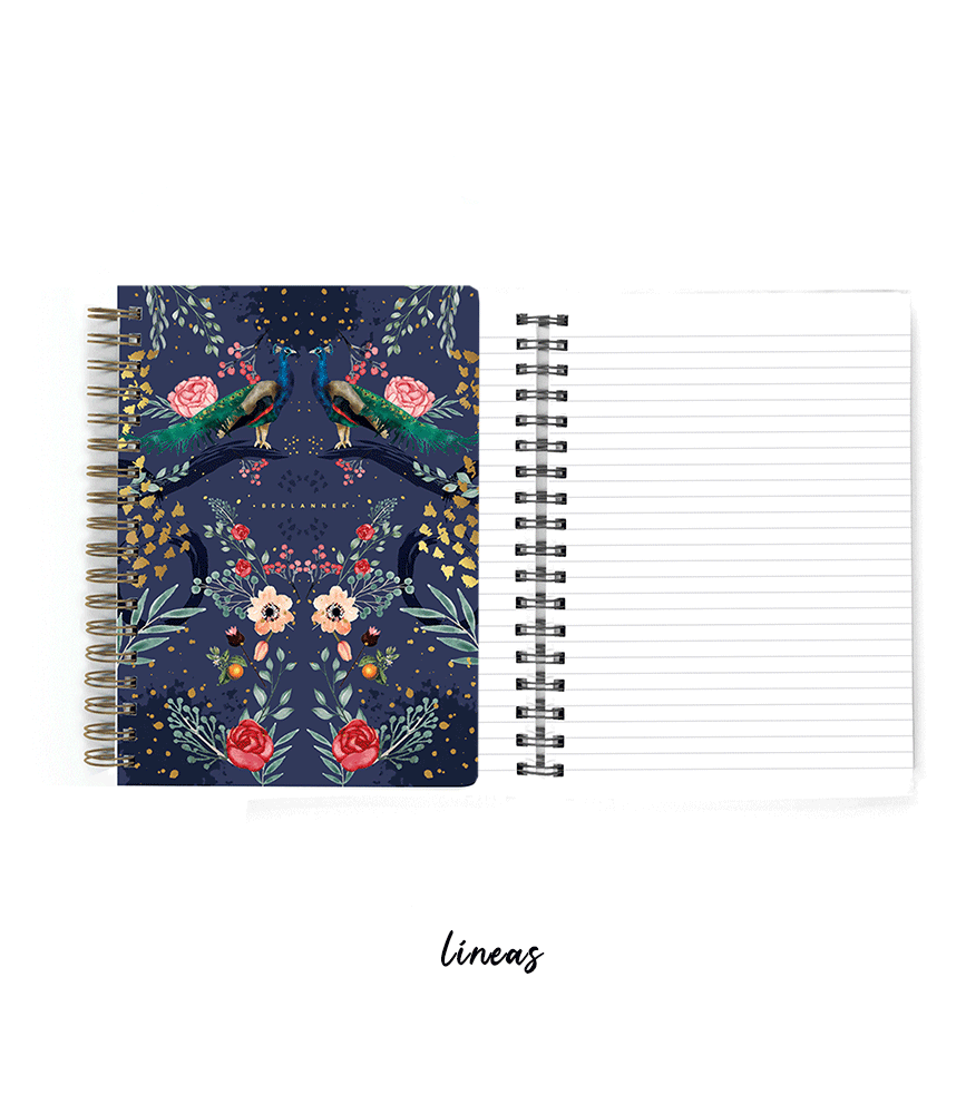 Cuaderno Pavo Real Blue