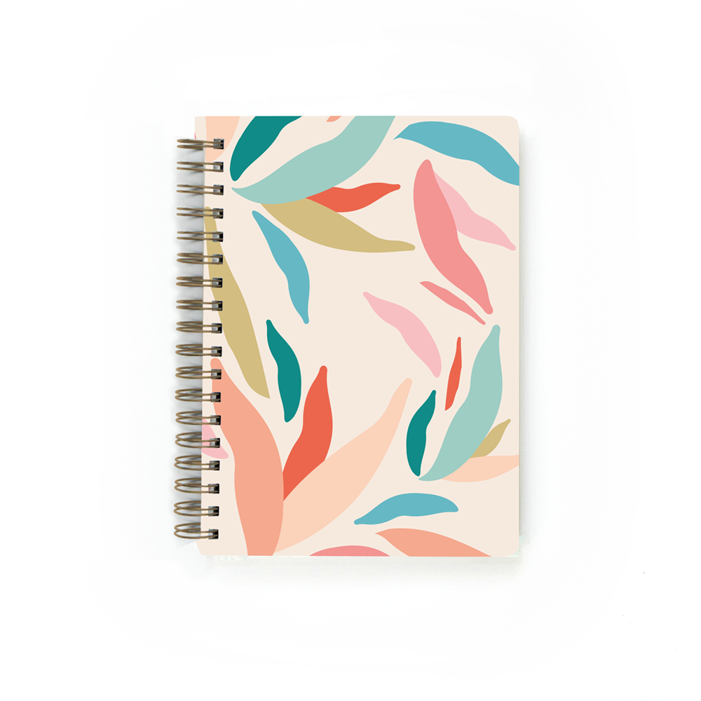 Cuaderno Hojas Pastel - puntos