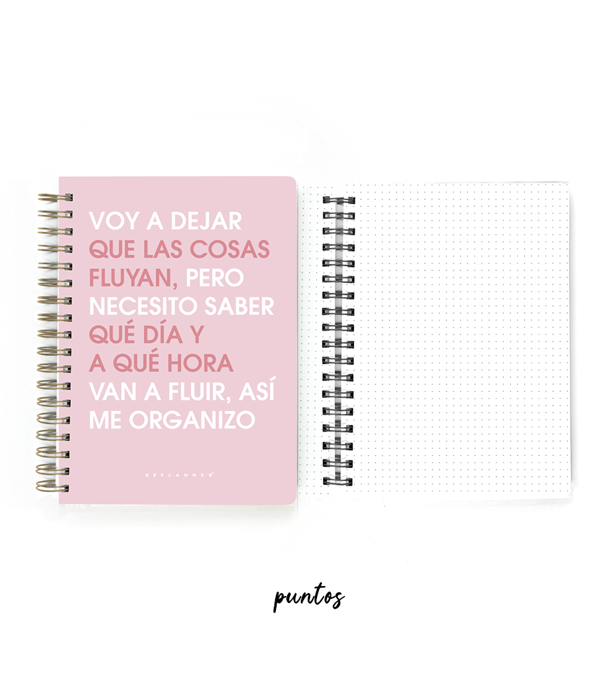 Cuaderno Fluye Rose - puntos