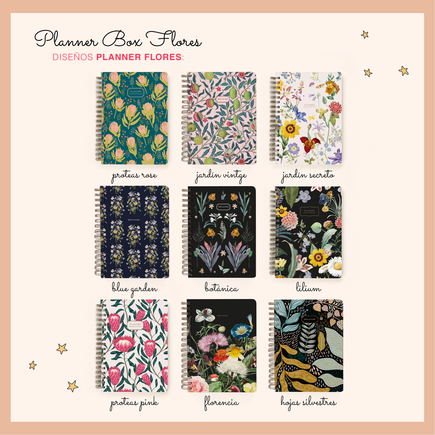 PLANNER BOX FLORES MEDIUM