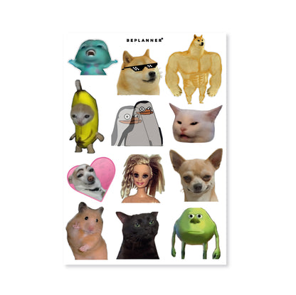 Sticker UV Meme Go