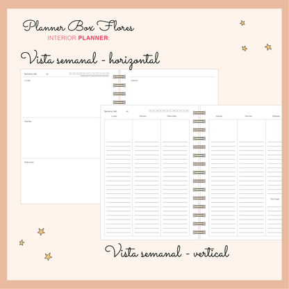 PLANNER BOX FLORES MEDIUM