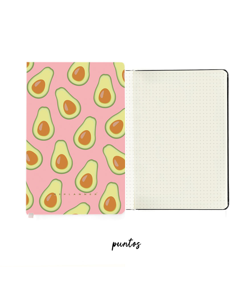LIBRETA AVOCADO ROSE - puntos