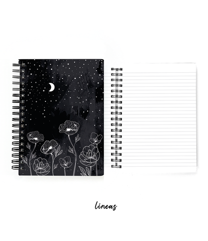 Cuaderno Flores Noche