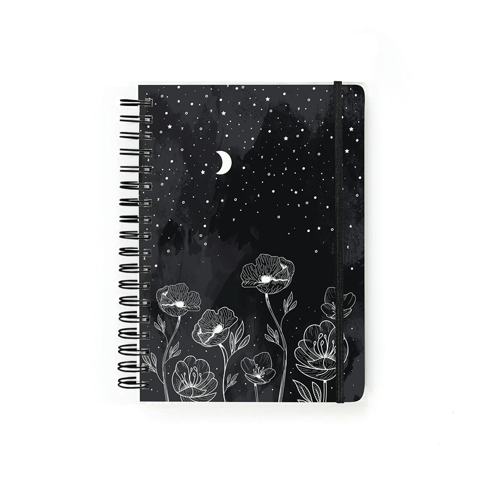 Cuaderno Flores Noche Beplanner
