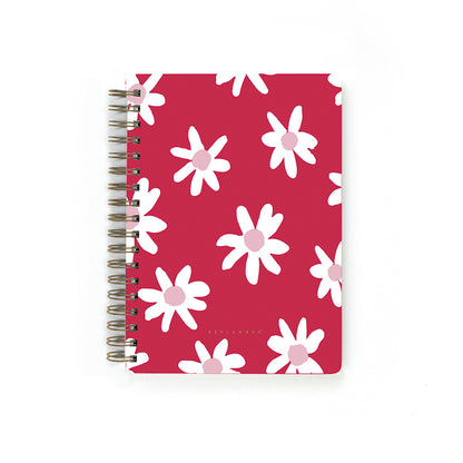 Cuaderno Margaritas Rojo