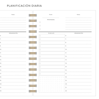 Daily Planner Me organizo, luego existo